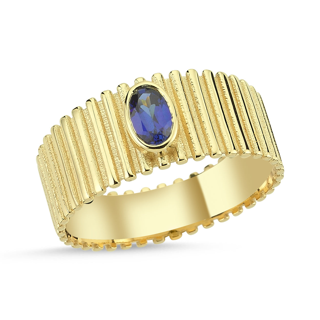 Solene Textured Ring