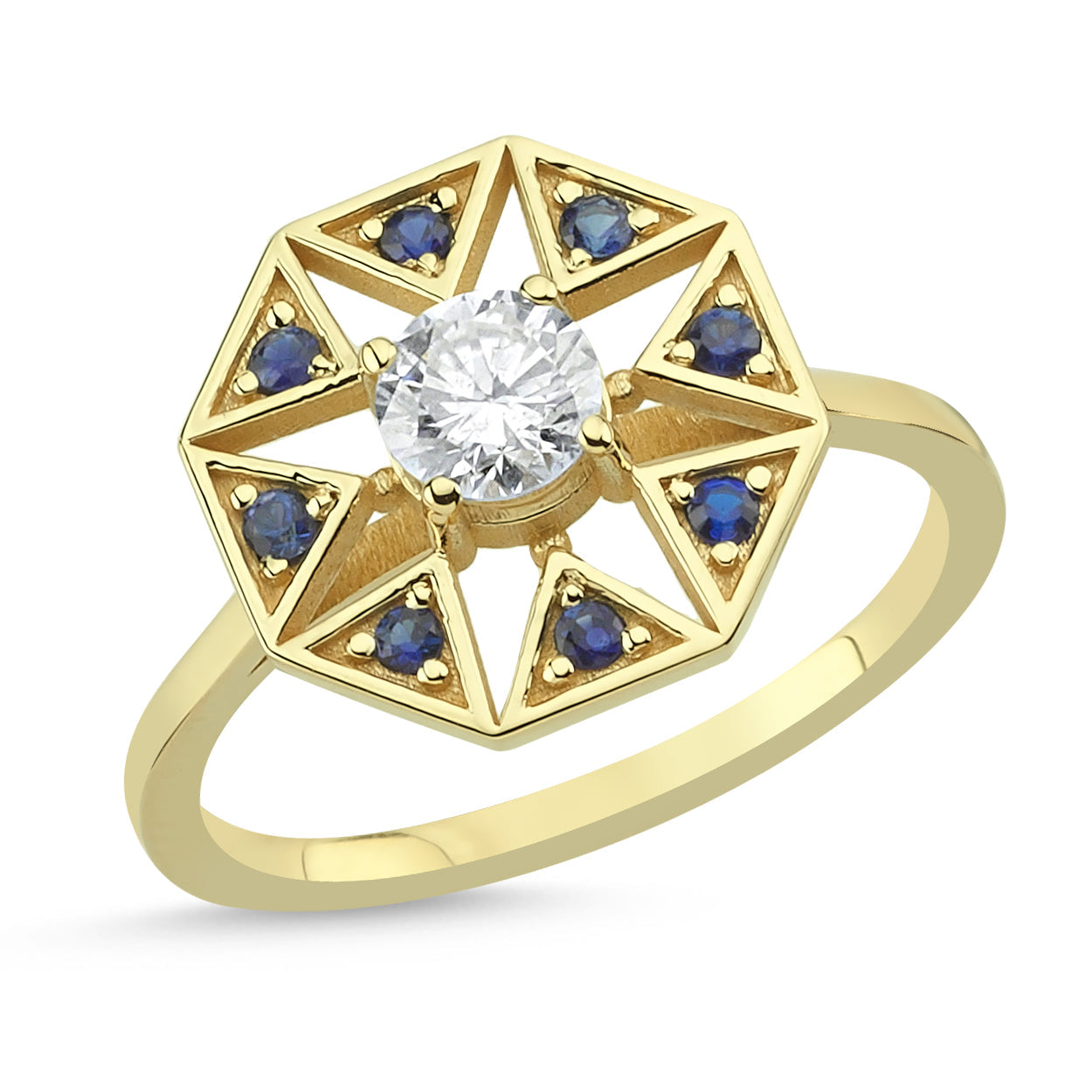 Colette Sapphire & Diamond Ring