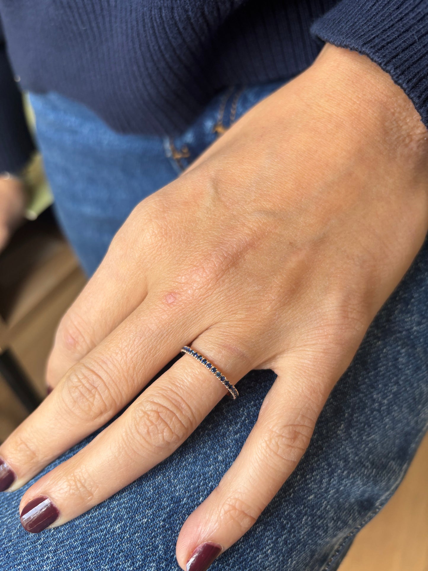 Sapphire Full Circle Ring