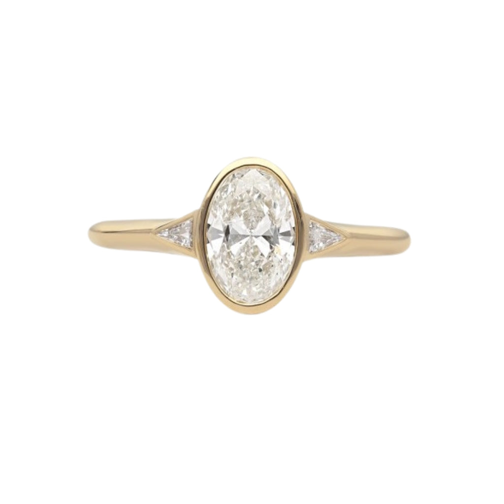 0,90ct Oval Pırlanta Yüzük