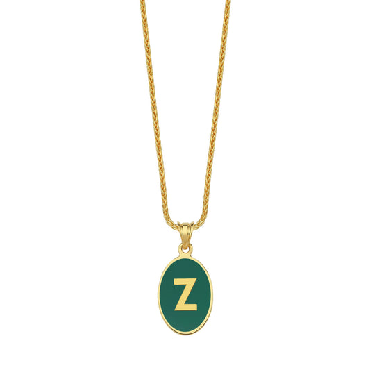 Alphabet Enamelled Pendant