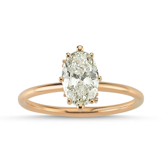 0.90 Carat Oval Diamond Ring