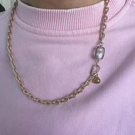 Salt&Pepper Cable Chain Kolye