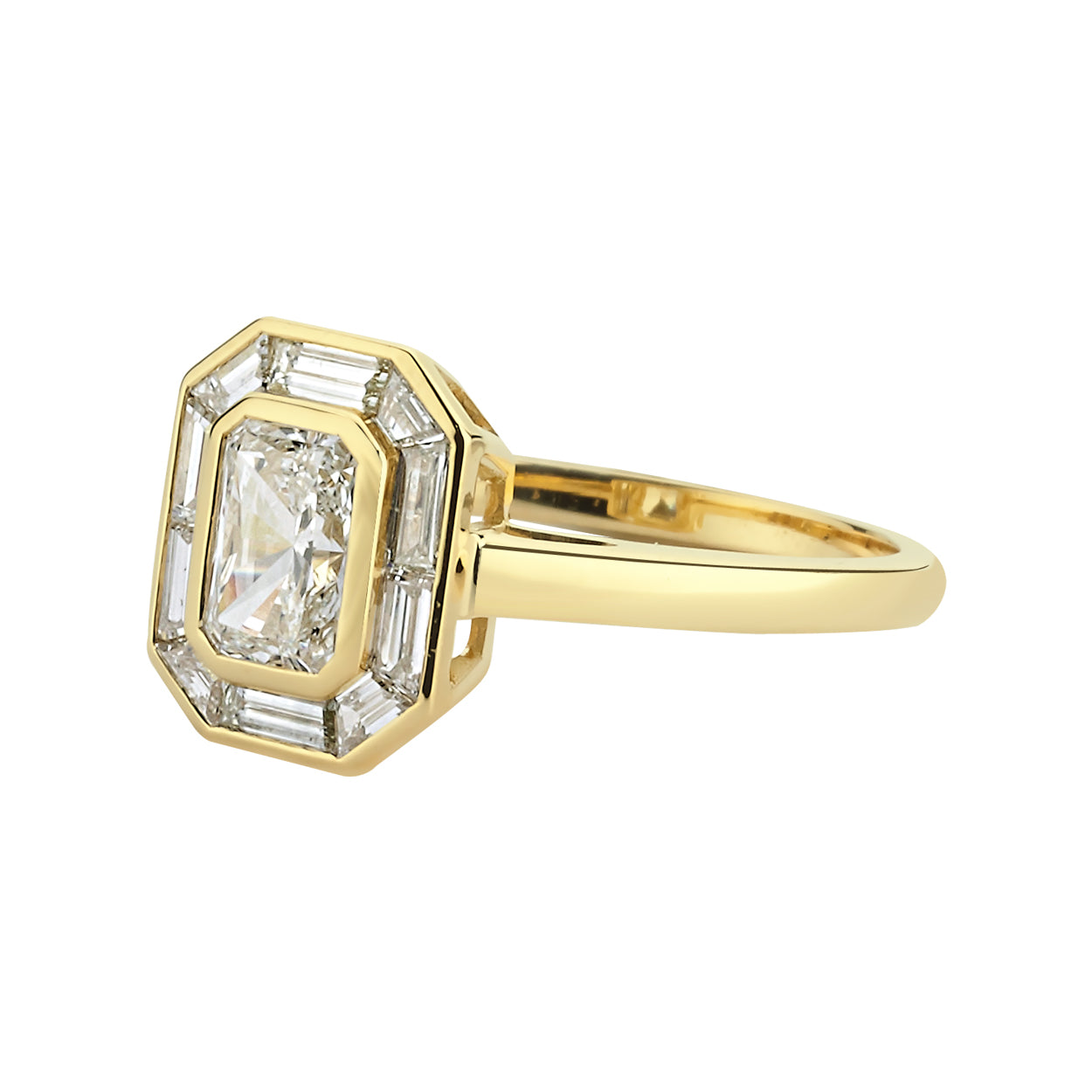 1.50ct Emerald Special Cut Diamond Ring