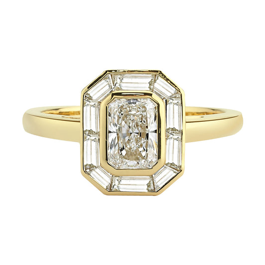 1.50ct Emerald Special Cut Diamond Ring