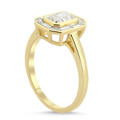 1.50ct Emerald Special Cut Diamond Ring