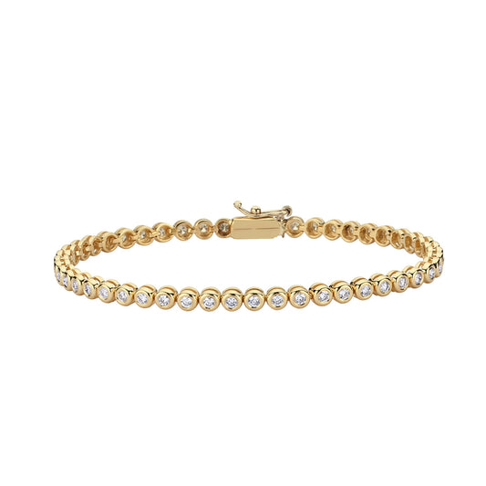 1.5 Carat Bezel Diamond Waterway Bracelet