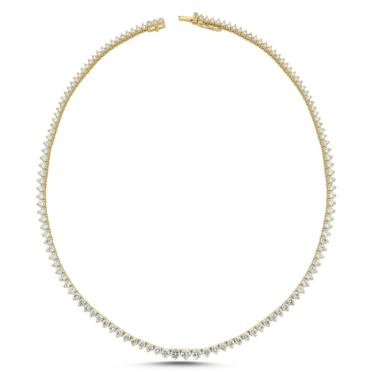 Three Prong Full Circle Waterway Necklace