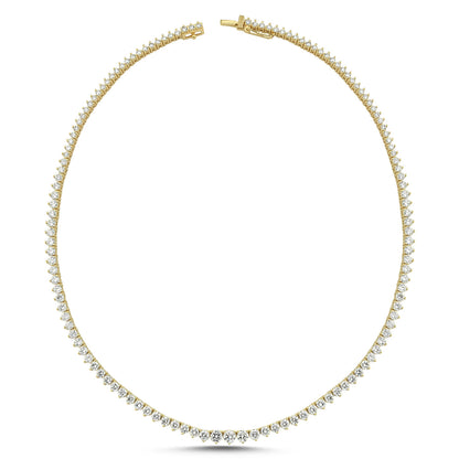 Three Prong Full Circle Waterway Necklace