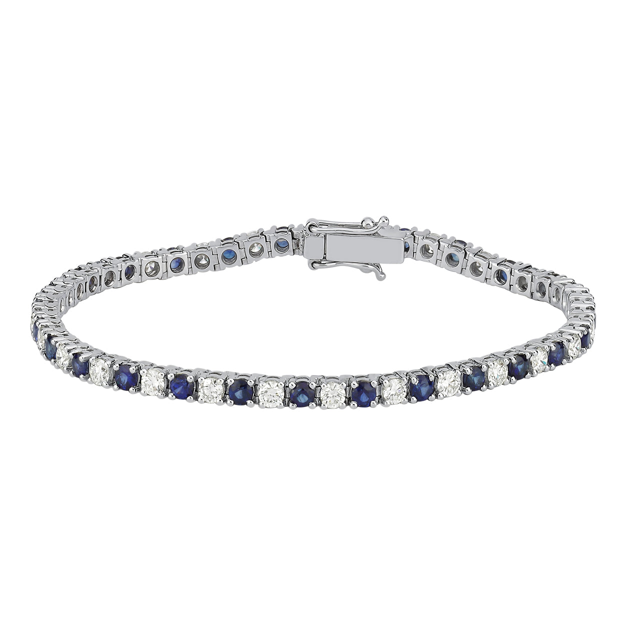 Pırlantalı Safir Bileklik