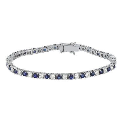 Pırlantalı Safir Bileklik