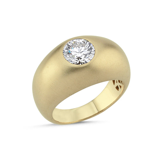 High Dome Diamond Ring