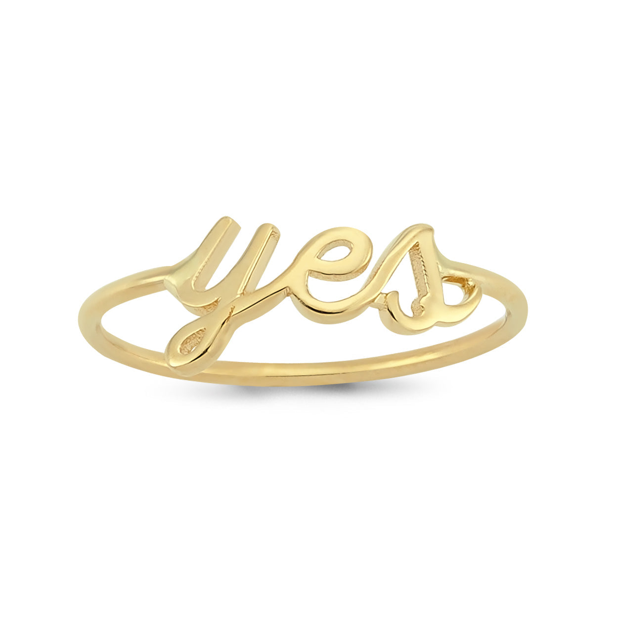 Gold Name Ring