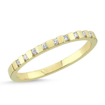 Half Round Diamond Ring