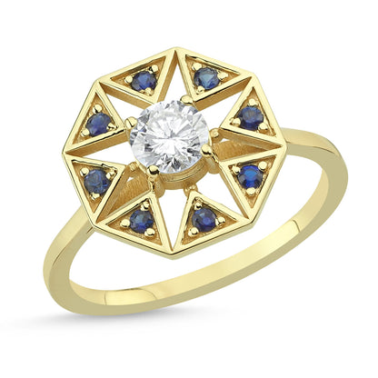 Colette Sapphire &amp; Diamond Ring