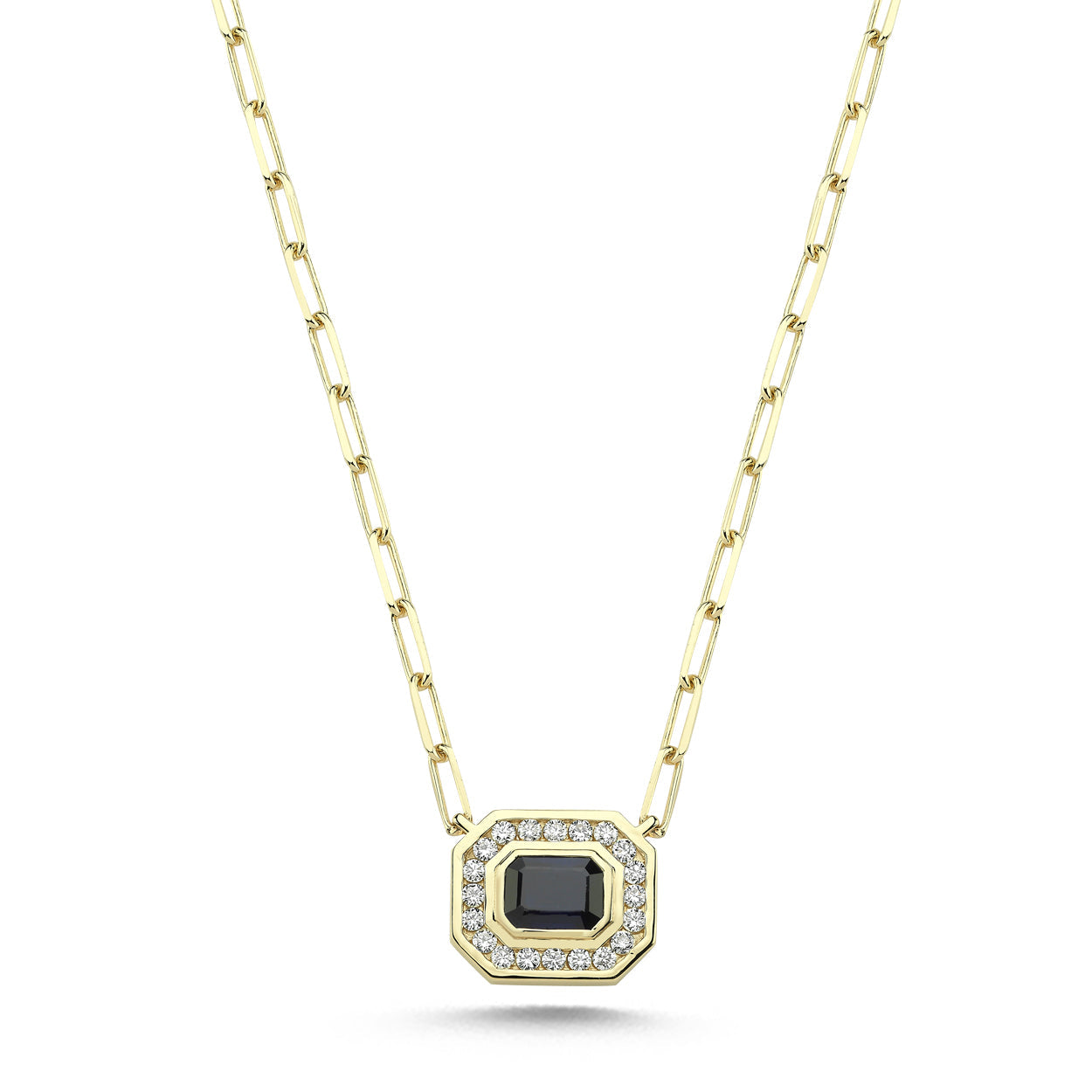 Sapphire Diamond Vintage Necklace