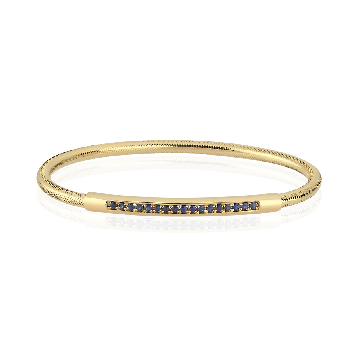 Rounded Omega Chain Sapphire