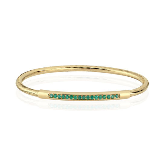 Rounded Omega Chain Emerald
