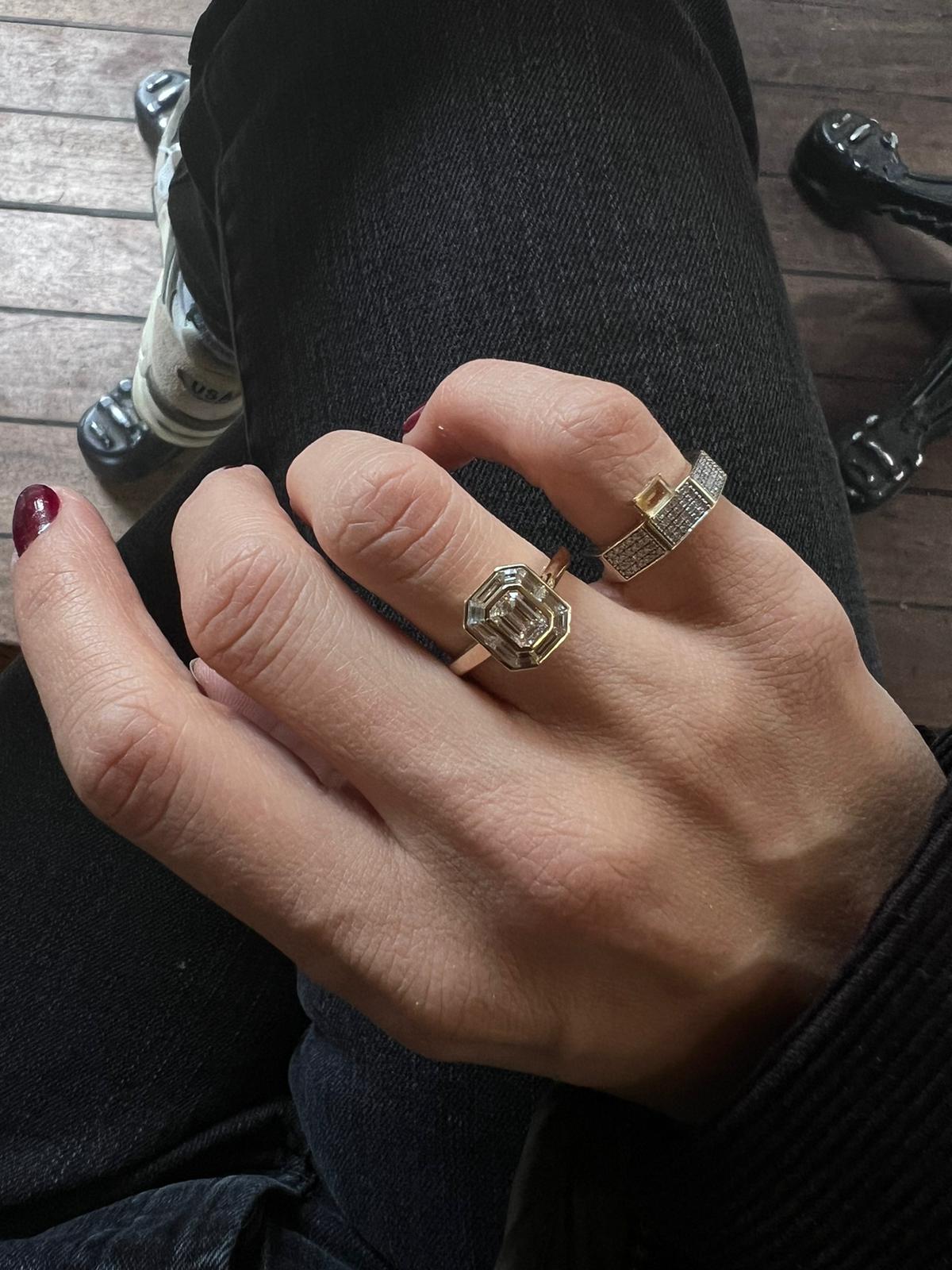 1.50ct Emerald Special Cut Diamond Ring