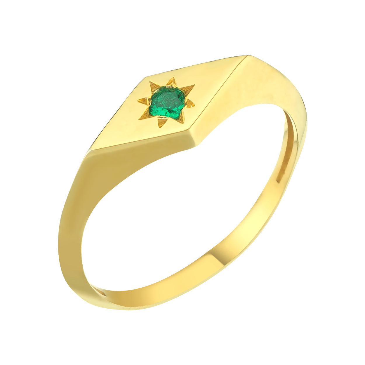 Brigitte Stone Vintage Gold Ring