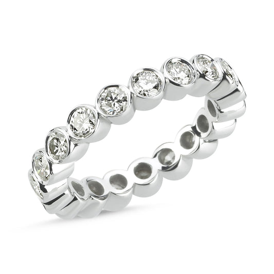 1.90ct Bezel Pırlanta Tam Tur Yüzük