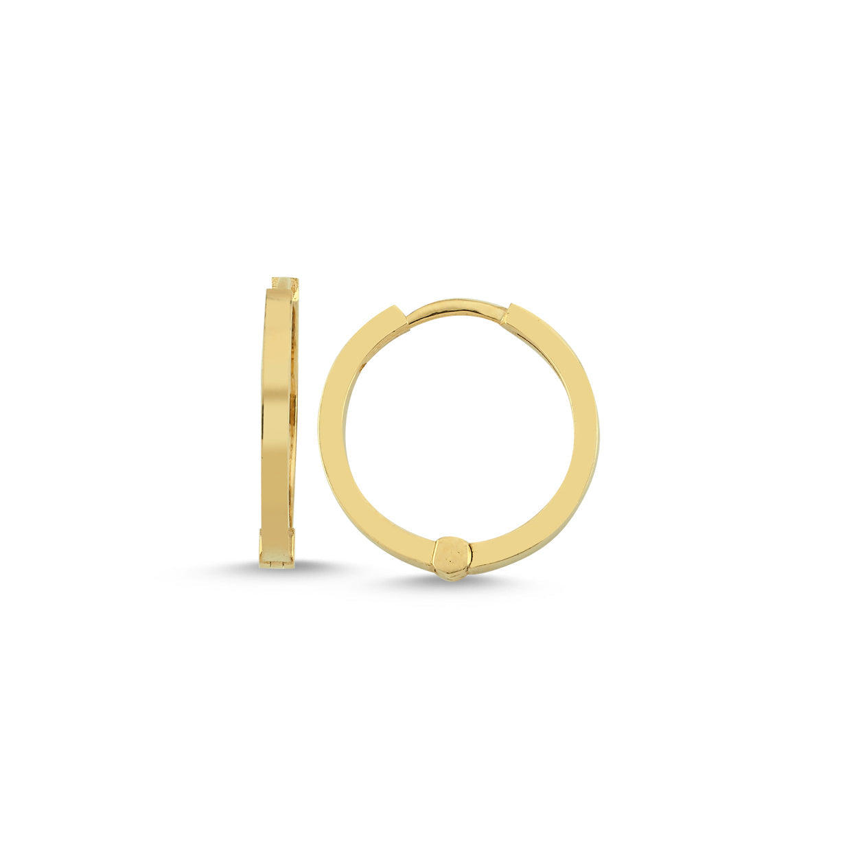 Phi Maxi Gold Hoop Earrings