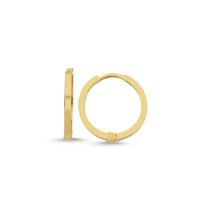 Phi Maxi Gold Hoop Earrings