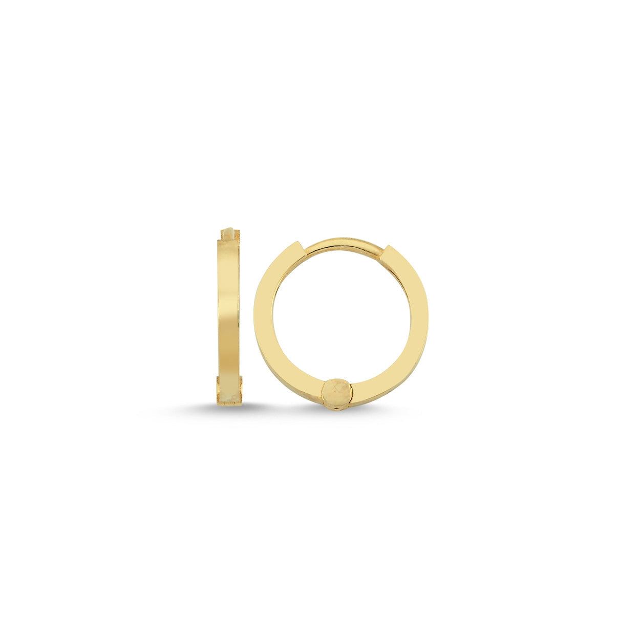 Phi Midi Gold Hoop Earrings
