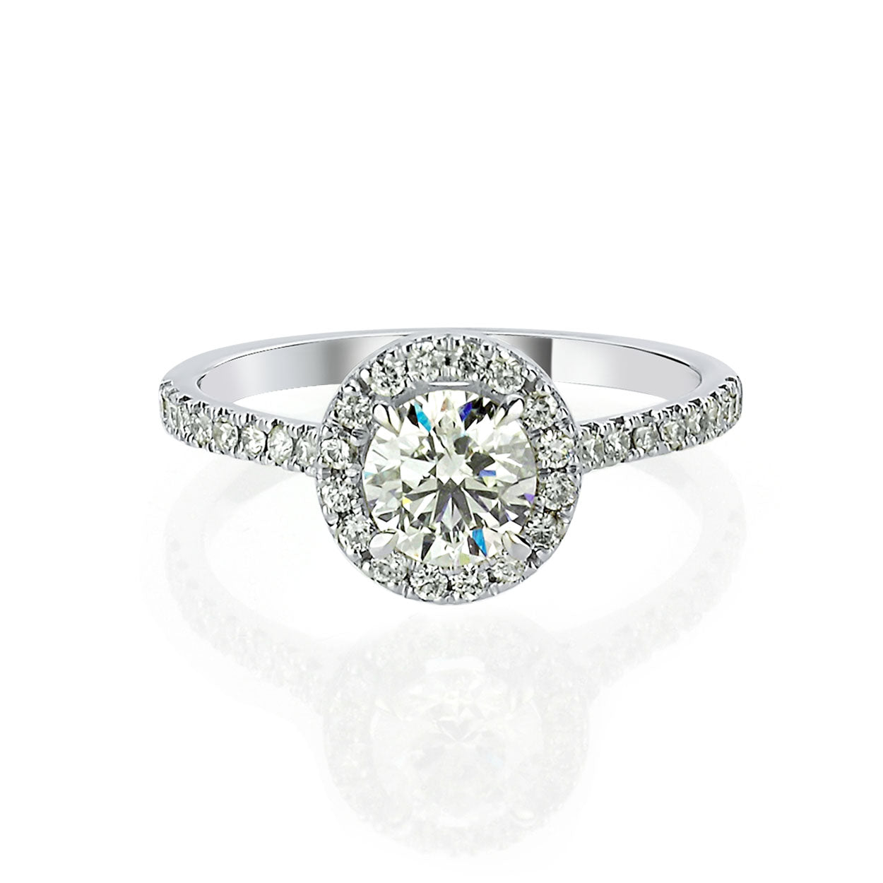 1.00ct Halo Diamond Ring