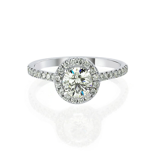 1.00ct Halo Diamond Ring