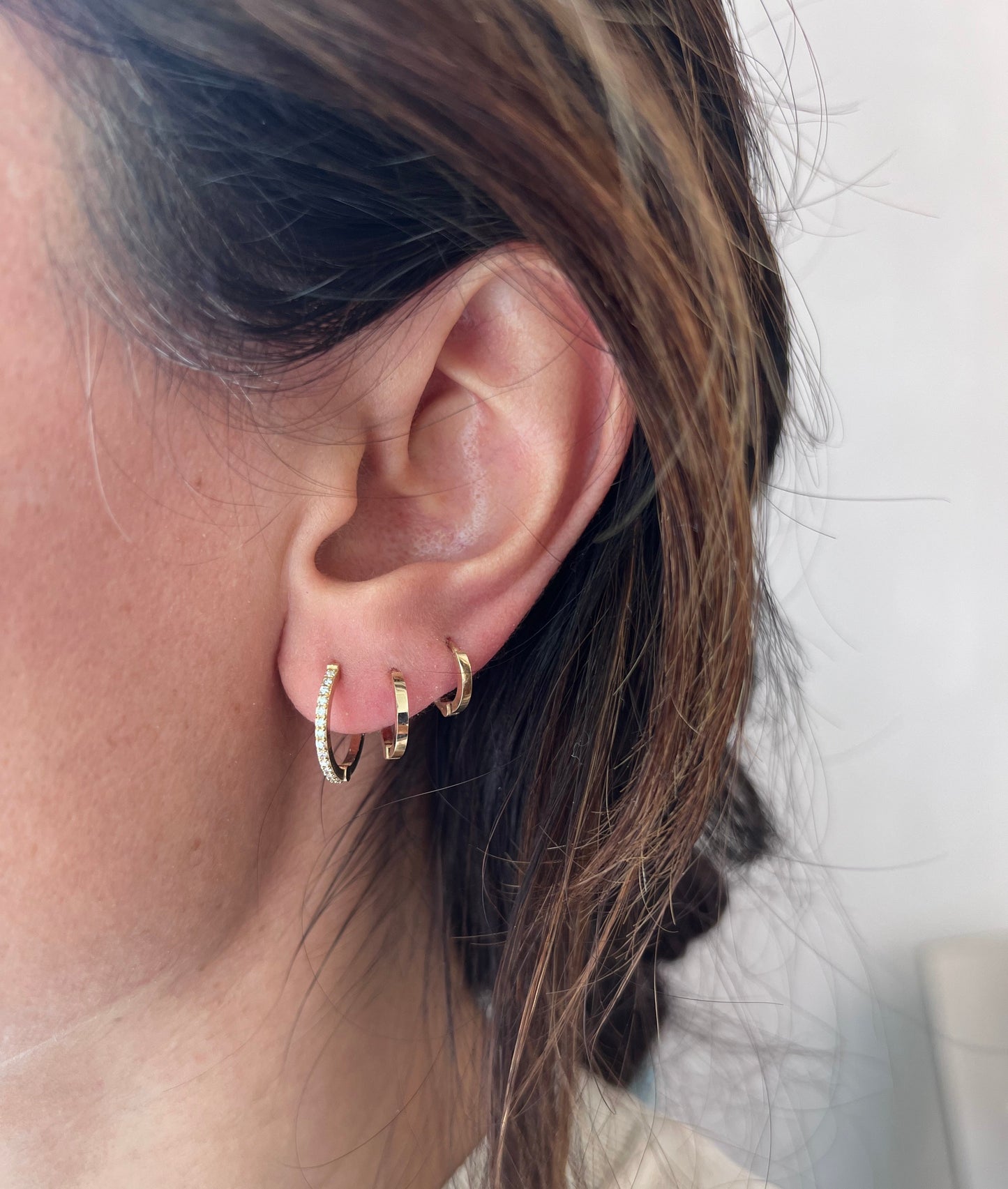 Phi Maxi Diamond Hoop Earrings
