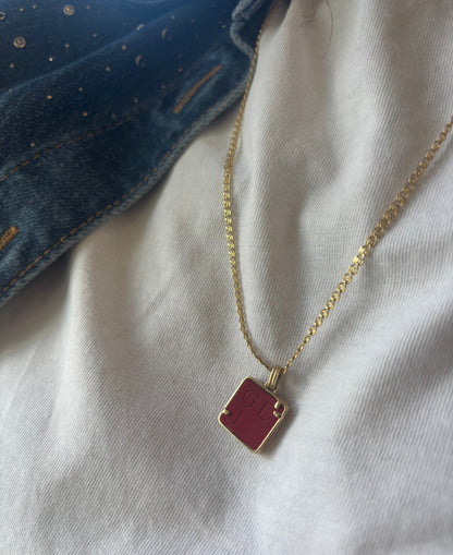 Love Letter Crystal No:2 Pendant Double Sided