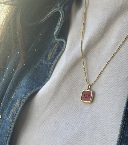 Love Letter Crystal No:1 Pendant Double Sided