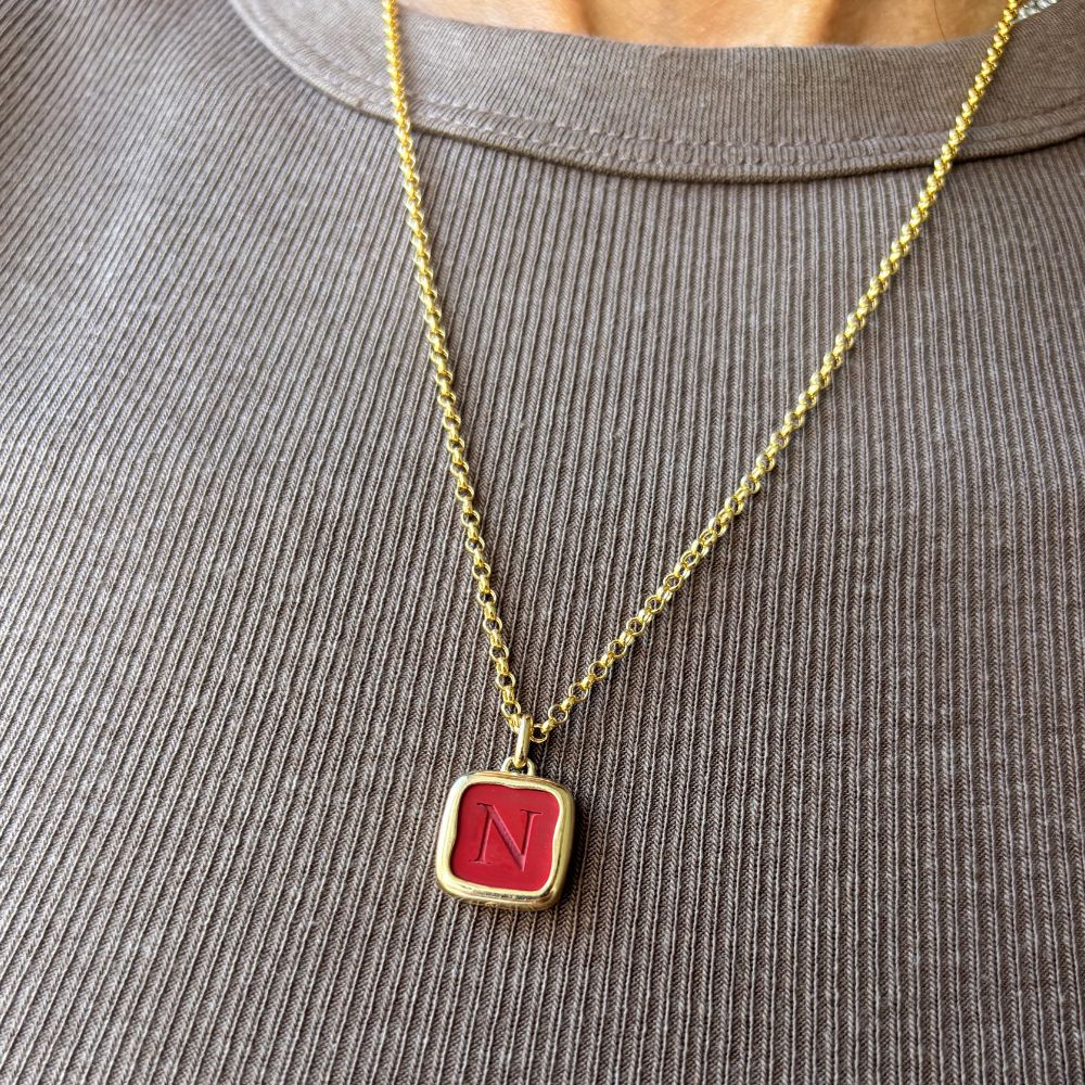 Love Letter Crystal No:1 Pendant Double Sided