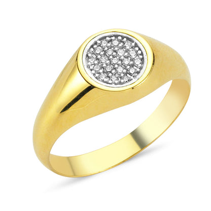 Ceybaby Vintage Gold Diamond Yüzük