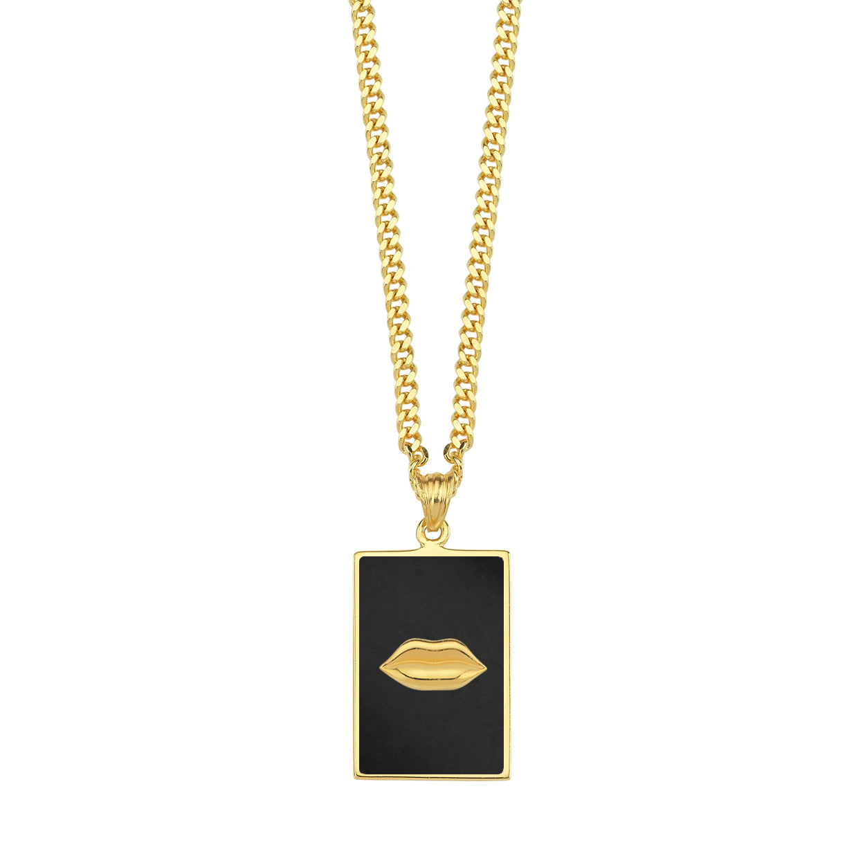 Galia Lip Enameled Kolye Ucu