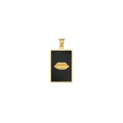 Galia Lip Enameled Kolye Ucu