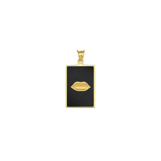 Galia Lip Enameled Kolye Ucu