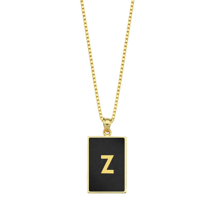Alphabet Enamelled Pendant