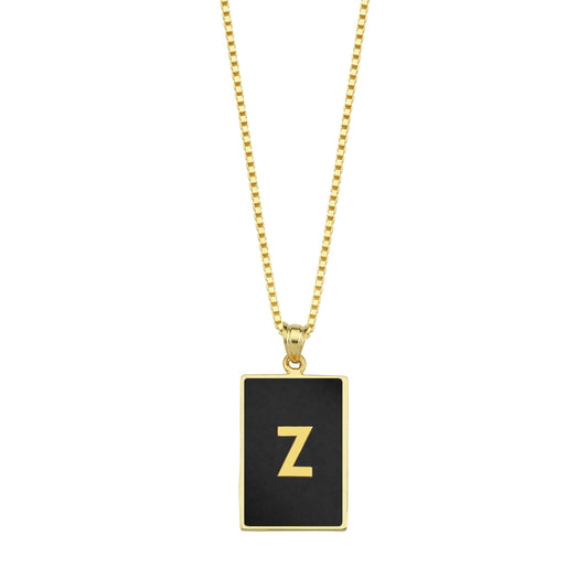 Alphabet Enameled Kolye Ucu