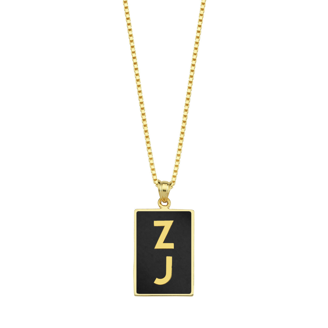 Alphabet II Enameled Kolye Ucu