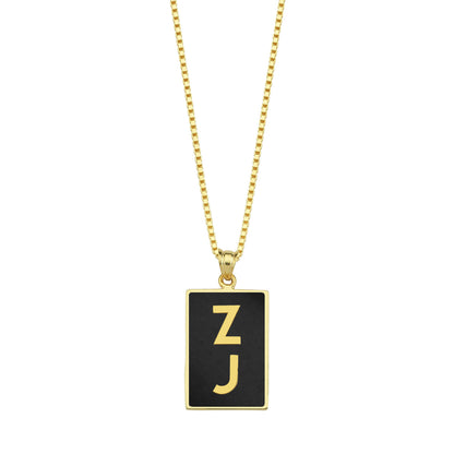 Alphabet II Enameled Kolye Ucu