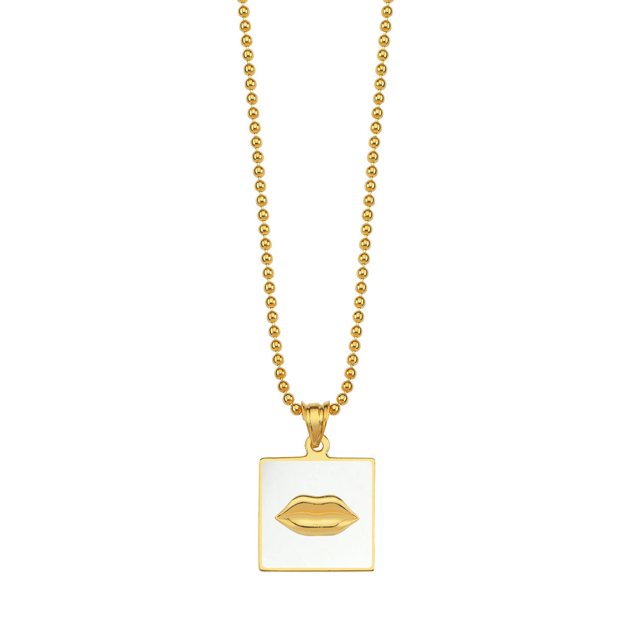 Galia Lip Enameled Kolye Ucu