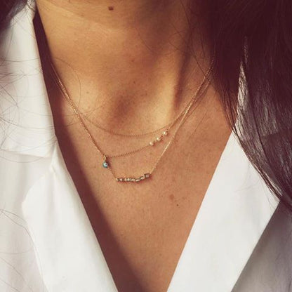 Cara Baguette Diamond Necklace