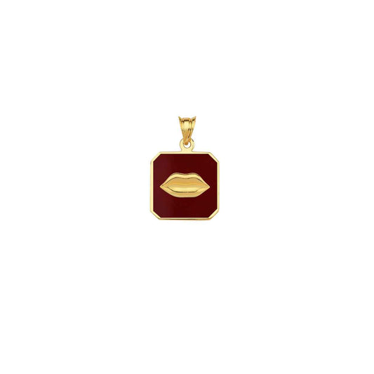 Galia Lip Enameled Kolye Ucu