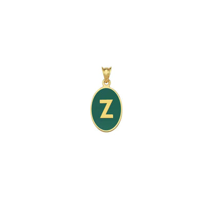 Alphabet Enameled Kolye Ucu