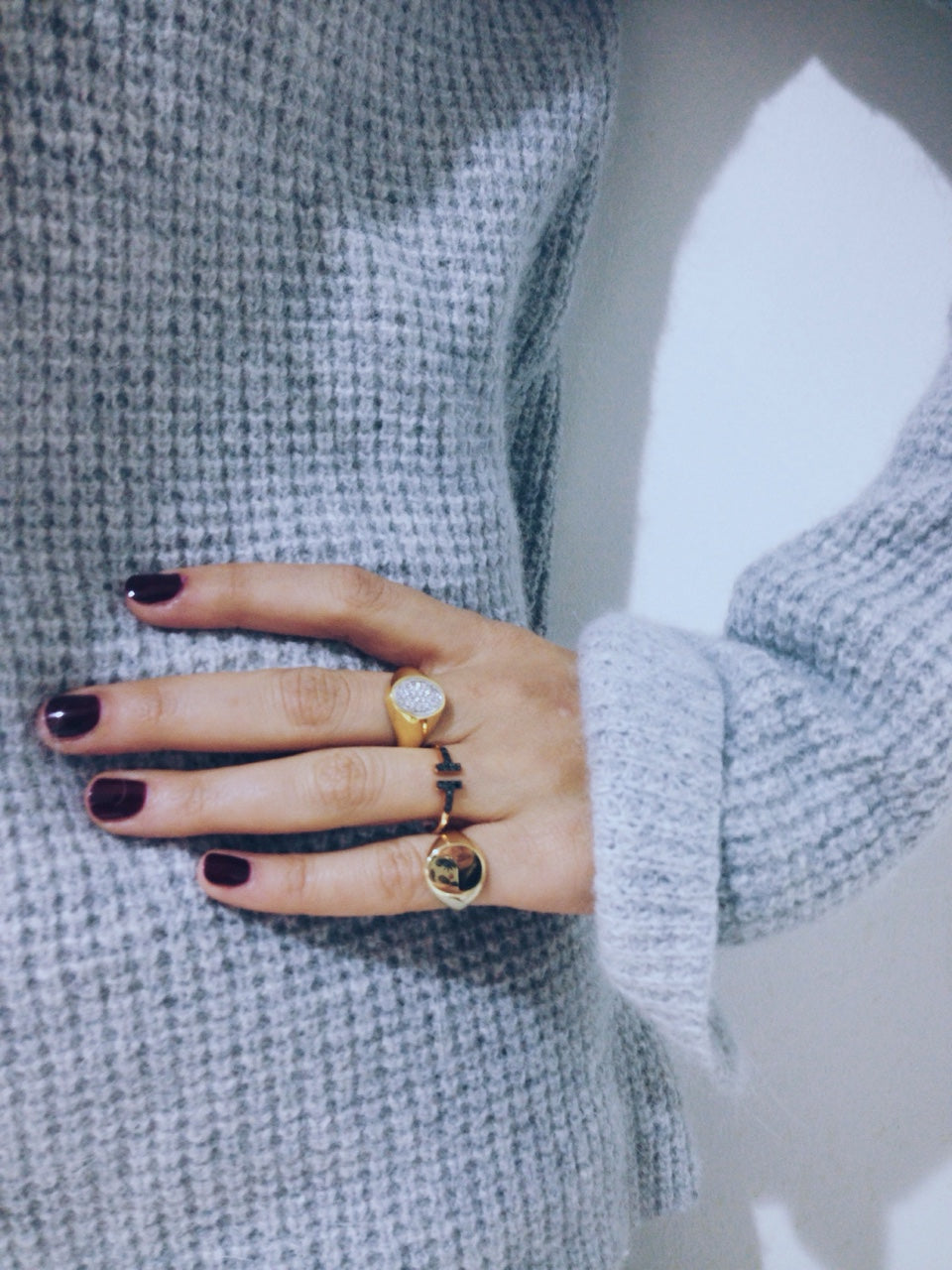 Cey Vintage Gold Diamond Yüzük