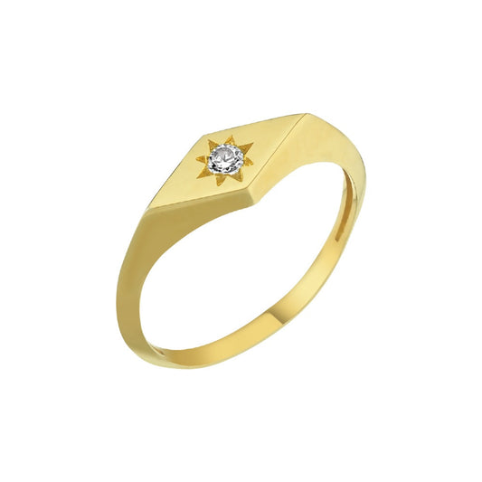 Brigitte Stone Vintage Gold Diamond Yüzük