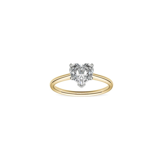 0.30 Carat Heart Solitaire Diamond Ring