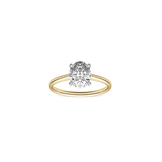 0.90 Carat Oval Solitaire Diamond Ring